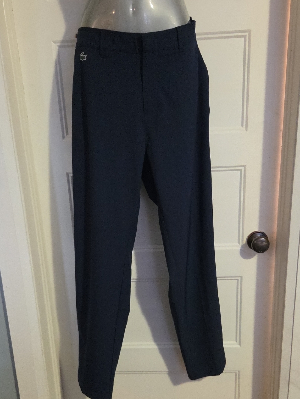 Lacoste Men's Dark Navy Straight-Leg Pants